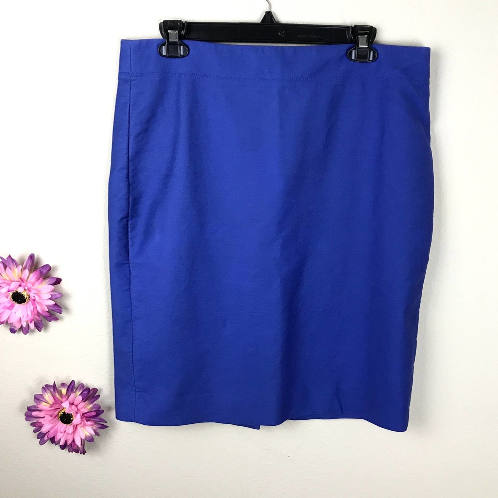 J. Crew No. 2 Pencil Skirt Dark Blue Size 12